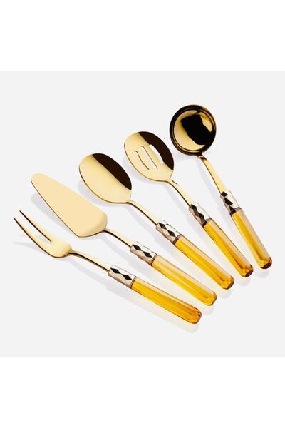 Dame Marie Dia-mond Amber 5 Parça Akri?li?k Servi?s Seti?