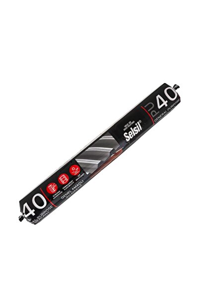 Selsil Pu40 Poliüretan Sosis Mastik 600ml Antrasit Gri