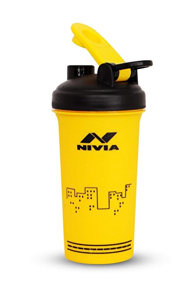 Nivia Street Sports Shaker | Yellow | 750 ml | Plastic | For Sports | Gym | Running | Water