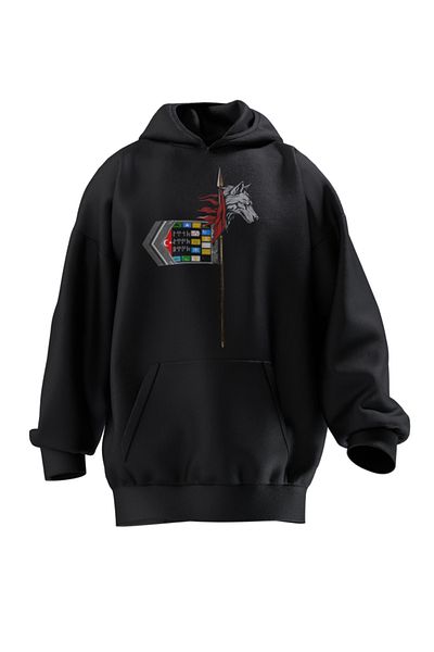 TURAN TACTICS Hanocă unisex confortabilă, cu design de cap de lup