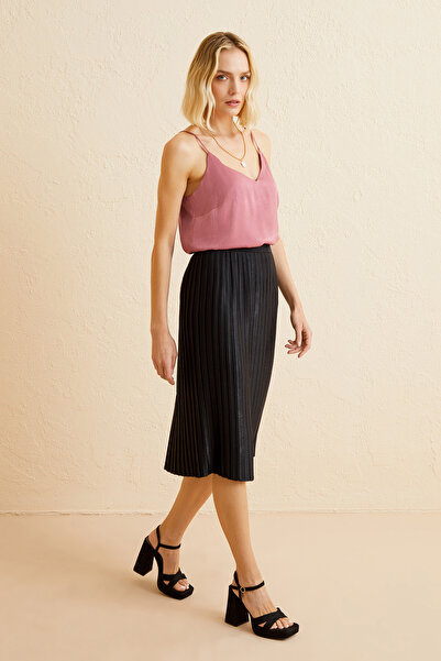 Naramaxx Midi Boy Piliseli Etek