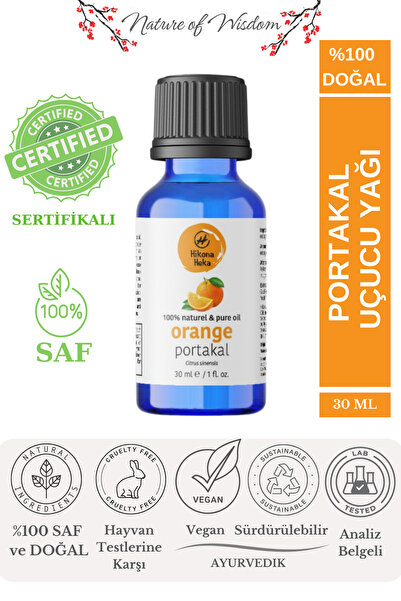 Hikona Heka زيت البرتقال العطري (زيت البرتقال العطري) نقي وطبيعي 100% 30 مل