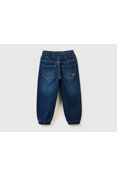 United Colors of Benetton Erkek Çocuk-zürafa Desenli-denim Jogger Pantolon