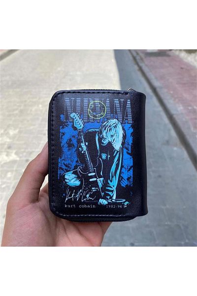 Karakedi محفظة نيرفانا كورت كوبين القصيرة