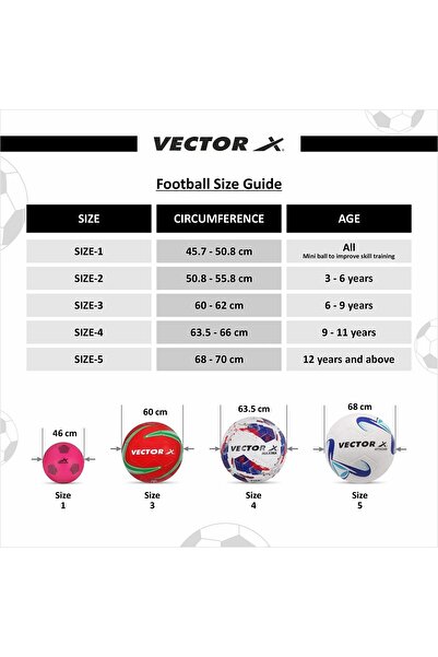 Vector X Thunder Fifa Basic Football | White/red | Size 5 | Machine Stitched | Training