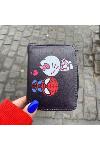 Karakedi Hello Kitty And Spider-Man Kiss Short Wallet