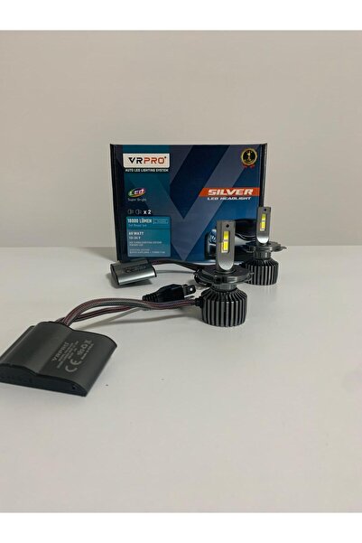 iq elektronik Sılver H4 Led Far Ampulü 60waat 18 Bin Lümen 12v 24v Uyumlu