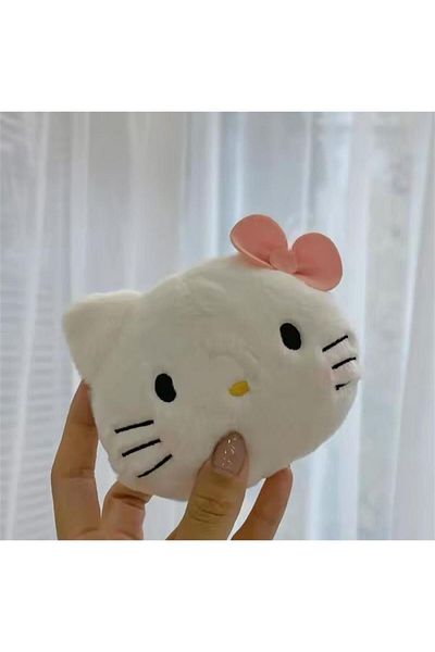 Karakedi White Hello Kitty Plush Coin Purse