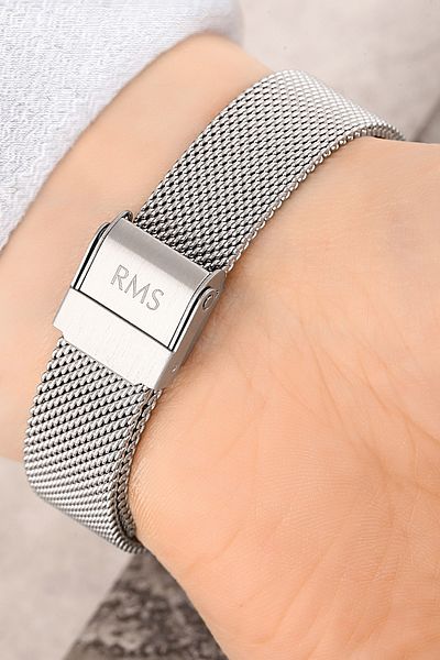 Romanson Rhinestone Steel Band Steel Case with Calendar 5 Atm Waterproof Women's Wristwatch 1367.03
