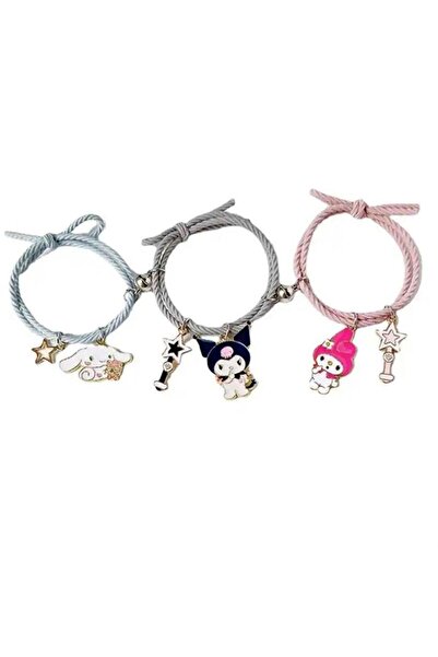 Karakedi Anime Fantasy : Melody - Kuromi - Cinnamoroll Üçlü Bileklik