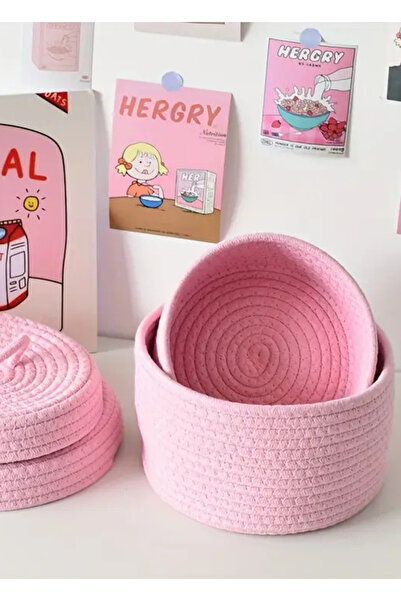 HomeTurko Καλάθι από γιούτα με ψάθινο καπάκι - Αποθήκευση πολλαπλών χρήσεων, καλάθι κουζίνας και μπάνιου