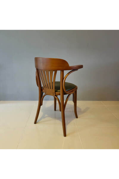 KleinHaus Furniture Ahşap Sandalye, Yemek Mutfak Sandalyesi, Gürgen Ağacı, Değiştirilebilir Döşeme ve Ahşap Rengi