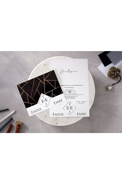 AnadoluMatbaacılık ((( BASKI DAHİL FİYAT))) 100 Adet Kendinden Zarflı Nişan V...