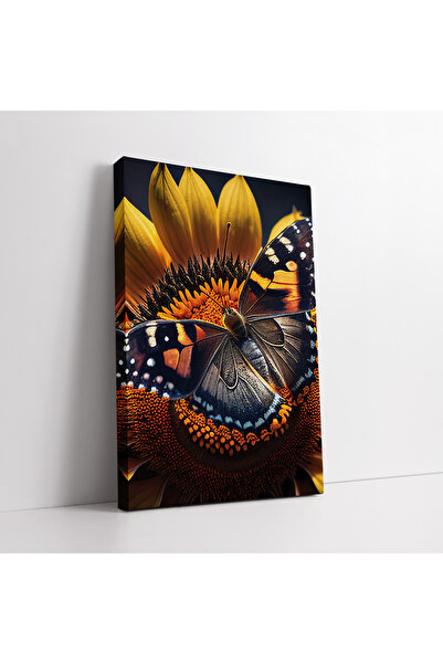 KOSS Dijital Πολύχρωμη ζωγραφική σε καμβά με πεταλούδα σε χαμομήλι