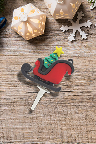 PASTRY PLANET Декоративні силіконові прикраси для торта на Новий рік, 4 штуки...