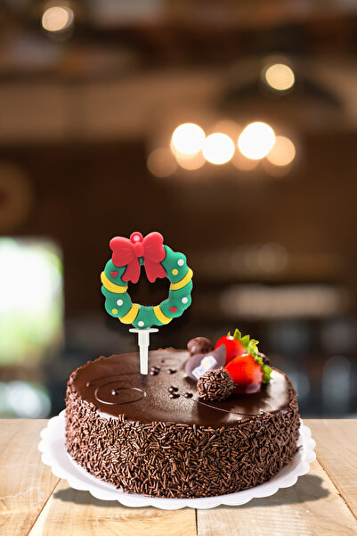 PASTRY PLANET Декоративні силіконові прикраси для новорічної ялинки, 4 штуки ...