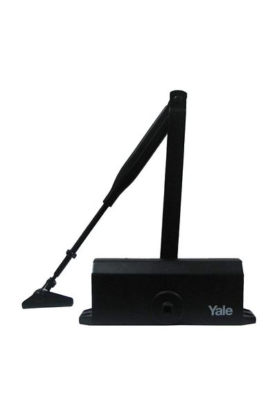Yale Door Hydraulic 300 Series Narrow Type Mounting Adjustable (2-4 Number) Black