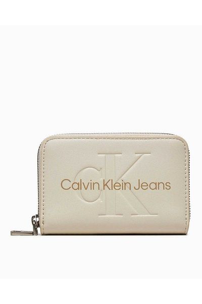 Calvin Klein Sculpted Zip Around Mono Wallet