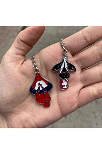 Karakedi Spider & Gwen Relationship Çift Kolye