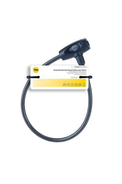 Yale Essential Wired Bike Lock-10 Mm-With Key