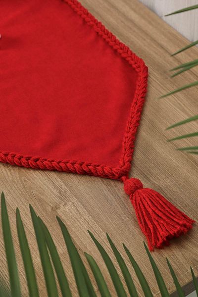 Aisha's Design 90x30 Tasseled Runner,r-31k