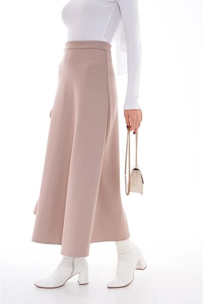 Newness Fashion Forwoard Φούστα Mink Hijab Flared - Γυναικεία Puff Scuba