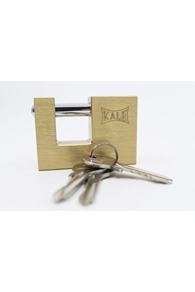 Kale Kilit Kale 80 mm prinç kayar milli pimli sarı asma kilit