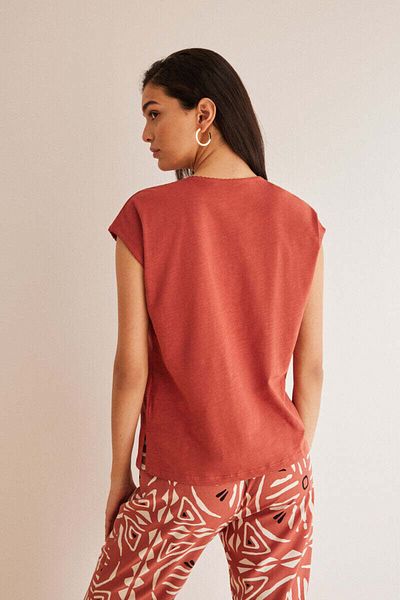 Women'secret Orange cotton T-shirt