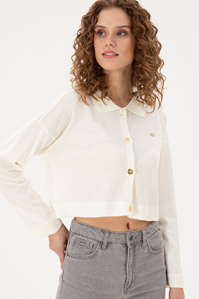 U.S. Polo Assn. Women's Sand Knitwear Cardigan 50297152 -Vr085