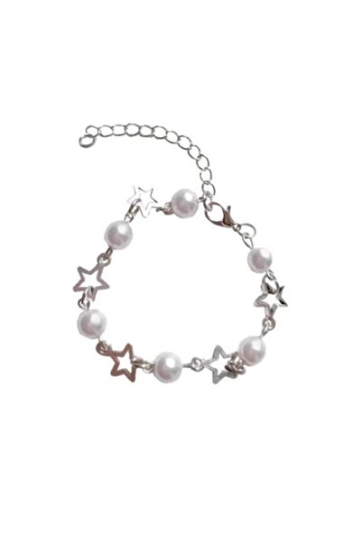 Karakedi Pearl and Star Chain Bracelet
