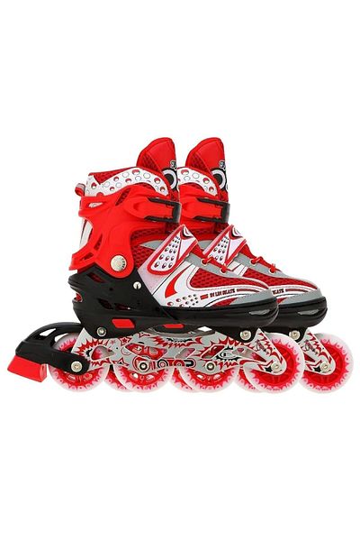 VEERA V732 Inline Adjustable Skating Shoes Medium Size 34 EUR (UK 1.5) - 38 EUR (UK 5) | Kids