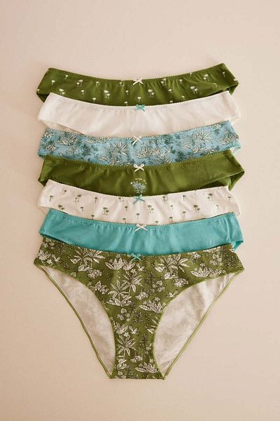 Women'secret 7-pack of classic printed panties