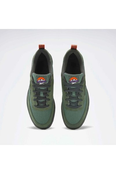 Reebok حذاء رياضي للجنسين باللون الأخضر من Club C 85 100201189