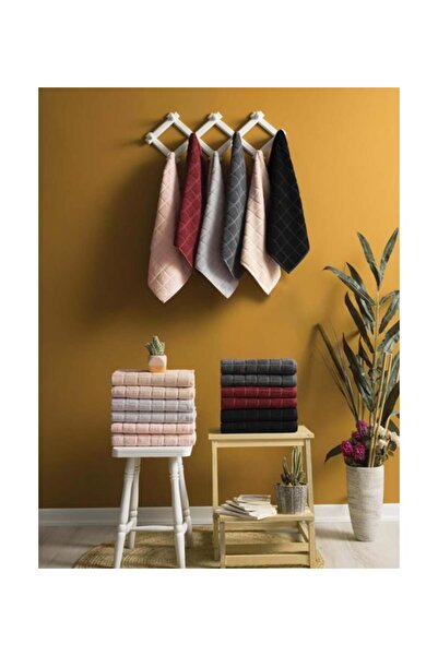 Cotton Box Jakarlı Havlu Dama Asorti 50X90