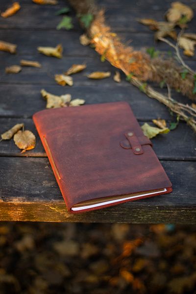 Hi Leather Handmade Real Leather A5 Notebook Agenda