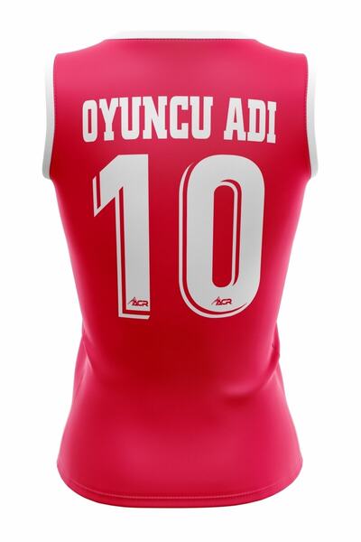 ACR Giyim Tekstil Forma Baskı Voleybol Forması Model Star - Kişiye Özel Isim Ve Numara Yazılabilir, Dijital Baskı Tasarım Tek Üst