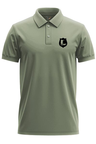 WİDİ تي شيرت Hunting Hunter Polo - قطن 100%، تصميم مطبوع، مقاس عادي