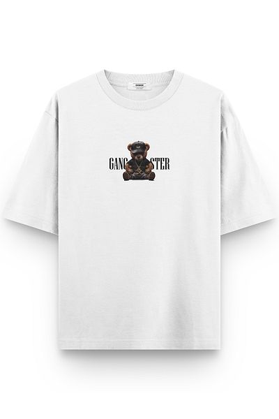 Overoz Μπλουζάκι Teddy Bear Gangster με στάμπα Semi Oversize 1118