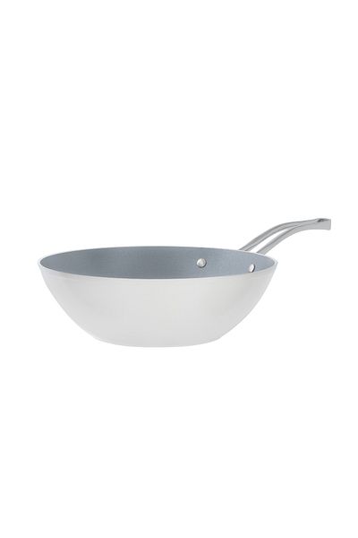 Tigaie Wok Nano Ceramic - Alb/Antracit - 28 cm