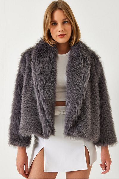 Bianco Lucci Women's Premium Faux Fur Jacket 60251922