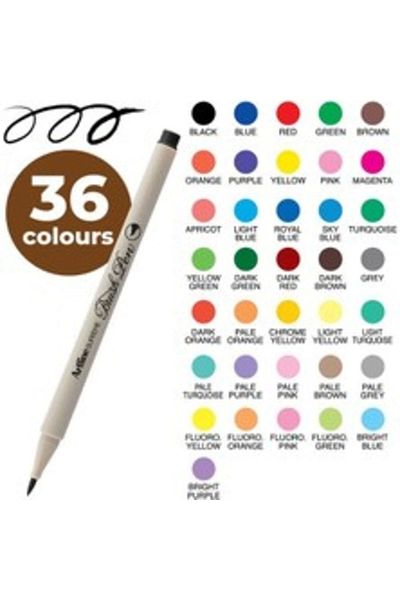 artline قلم هايلايتر برأس فرشاة سوبريم باللون الأزرق