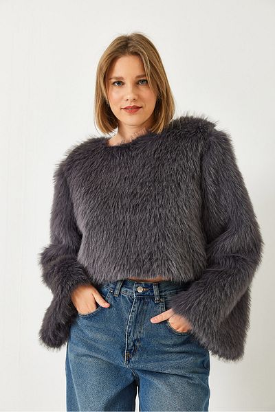 Bianco Lucci Women's Plush Lined Sweater 8402 60261063
