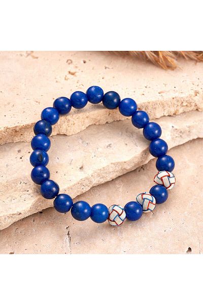 Skygo Natural Stone Lapis Bracelet