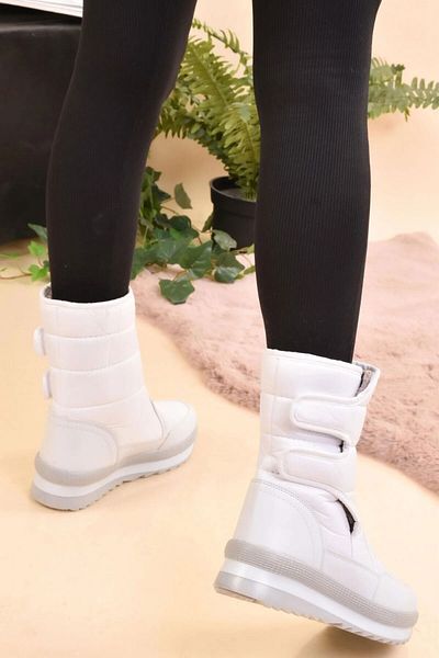 ARTSHOES Women's Snow Boots - Fur Inside, Thermal Lining, Velcro Non-Slip Sole, Water Resistant 4010-116-0008