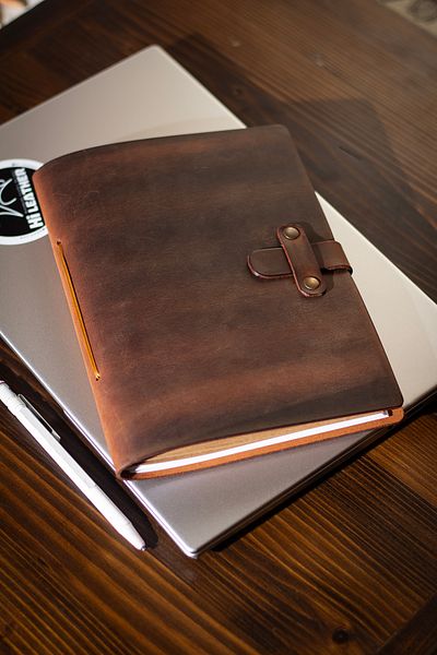 Hi Leather Handmade Real Leather A5 Notebook Agenda