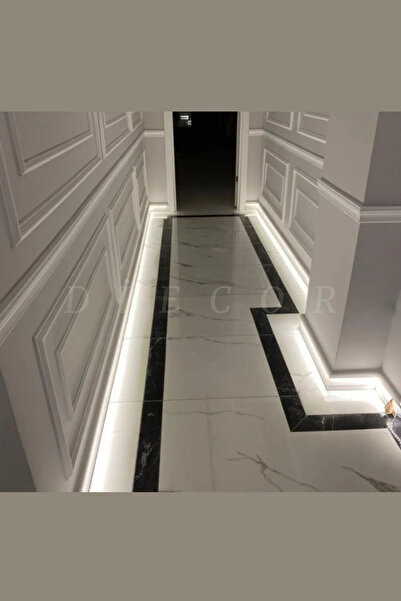 DİECOR Dekoratif Boyanabilir 1 Adet 11,5 Cm Polistren Süpürgelik