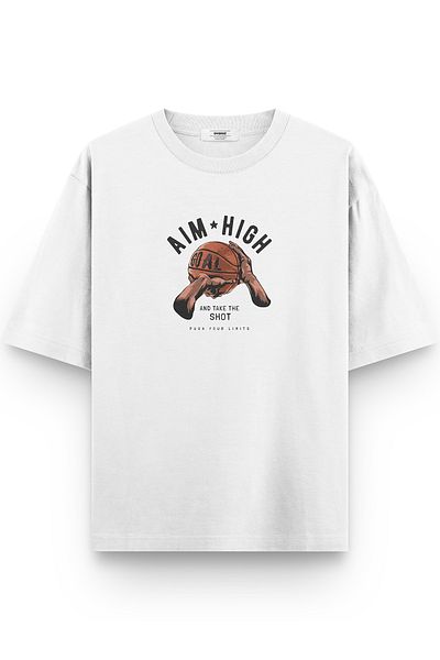 Overoz Μπλουζάκι με στάμπα Aim High Basketball Semi Oversize 1091