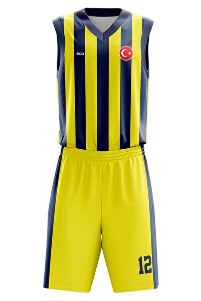 ACR Giyim Tekstil Forma Baskı Basketbol Forması Çubuklu Model Kişiye Özel Basketbol Forması Alt Üst Takım Hediyelik Forma