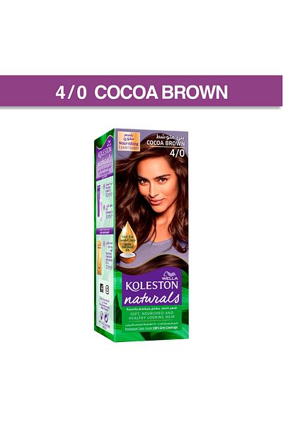 Wella ويلا كولستون صبغه طبيعيه 4/0 بني متوسط