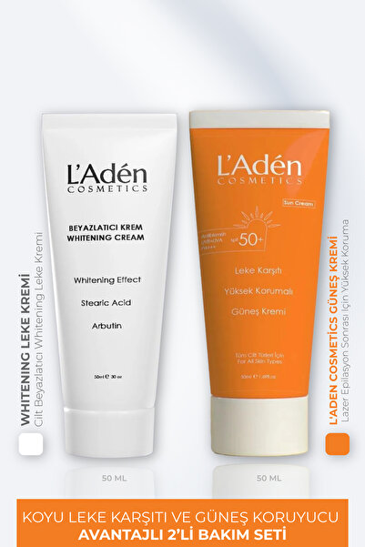 L'Aden Cosmetics Koyu Leke Karşıtı Ve Güneş Koruyucu Avantajlı 2Li Bakım Seti